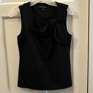 Banana Republic Black Sleeveless Blouse with Bow